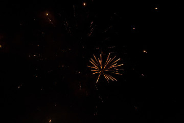 Image showing Nice huge fireworks ball