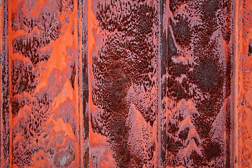 Image showing Red Rusty metal texture
