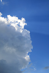 Image showing Sunny clouds with rays of light