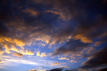 Image showing Nice sunset sky