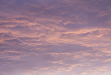 Image showing Above the sunset clouds