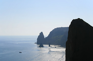 Image showing Rocks near the sea