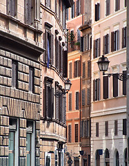 Image showing Rome old town - typical street