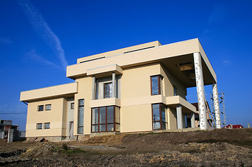 Image showing Construction site of a new modern development.