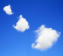 Image showing Clouds on the blue sky