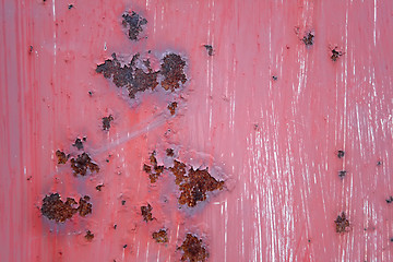 Image showing Red Rusty metal texture
