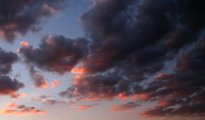 Image showing Nice sunset sky