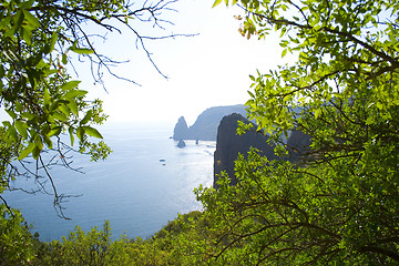 Image showing Rocks near the sea