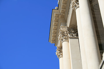 Image showing Columns with blue sky background