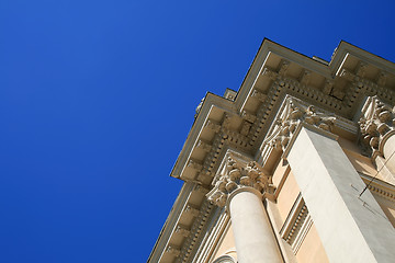 Image showing Columns with blue sky background