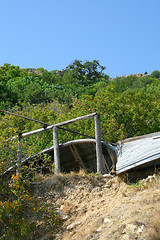 Image showing Old wooden boat.