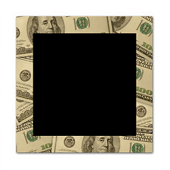 Image showing Empty dollars frame