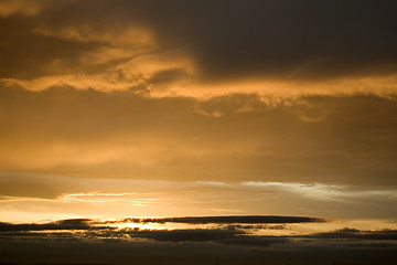 Image showing Nice sunset sky