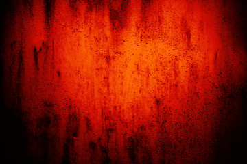 Image showing Grunge red background