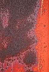 Image showing Red Rusty metal texture