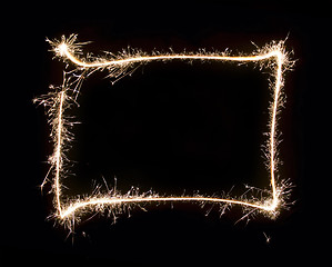 Image showing Sparkler frame isolated