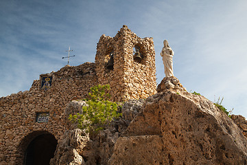 Image showing Church in the rock in Mijas in Spain