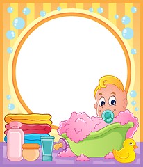 Image showing Baby theme frame 3