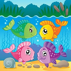 Image showing Freshwater fish theme image 7