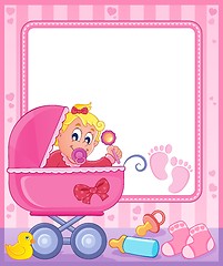 Image showing Baby theme frame 5