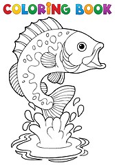 Image showing Coloring book freshwater fishes 2