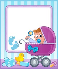 Image showing Baby theme frame 4