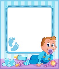 Image showing Baby theme frame 1