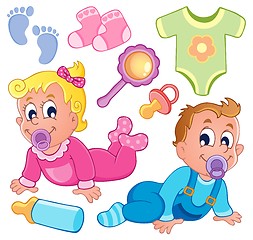 Image showing Babies theme collection 2