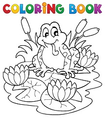 Image showing Coloring book river fauna image 2