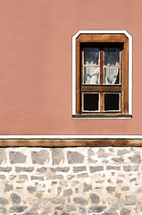 Image showing Vertical part of the facade of the old building in Plovdiv