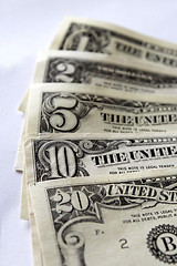 Image showing dollar banknotes isolated on a white background