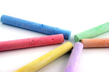 Image showing Colored chalks 1