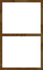 Image showing Isolated Window Frame 2W Flat