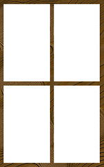 Image showing Isolated Window Frame 4N Flat