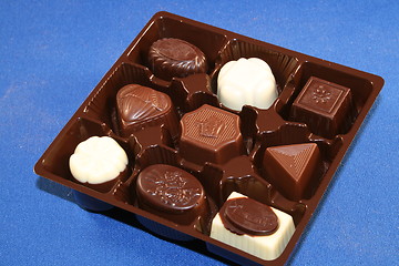 Image showing Tray of Chocolates