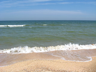 Image showing panorama of the sea and the coast