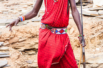 Image showing Masai traditional costume