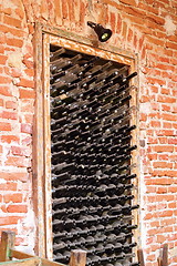 Image showing old wine bottles