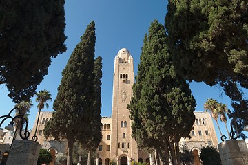 Image showing YMCA tower in Jerusalem, Israel, Nov 26, 2011