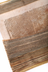 Image showing Open old book