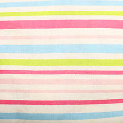 Image showing Striped linen background