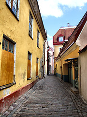 Image showing Picturesque old town - Tallinn in Estonia