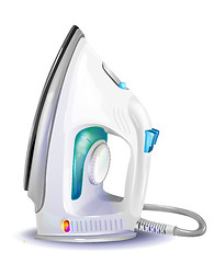 Image showing realistic illustration of  steam iron 