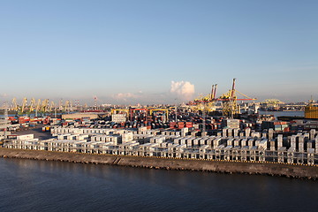 Image showing container terminal     