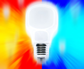 Image showing Falling bulbs