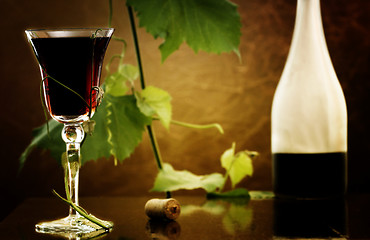 Image showing Red wine