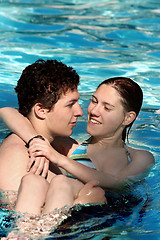 Image showing Couple in the pool
