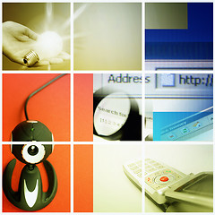 Image showing Colorful communication collage.