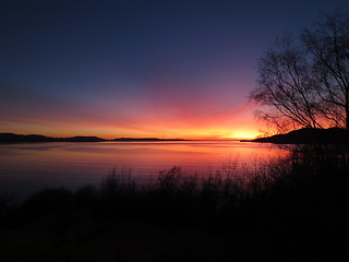 Image showing Sunset West Norway