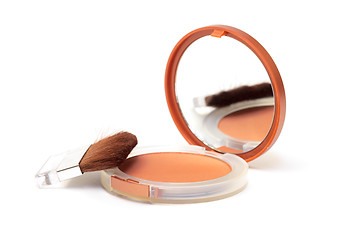 Image showing Make-up Powder in Box with Mirror